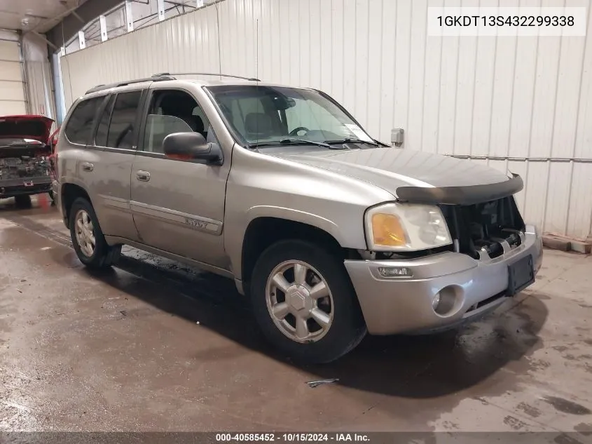 2003 GMC Envoy Slt VIN: 1GKDT13S432299338 Lot: 40585452