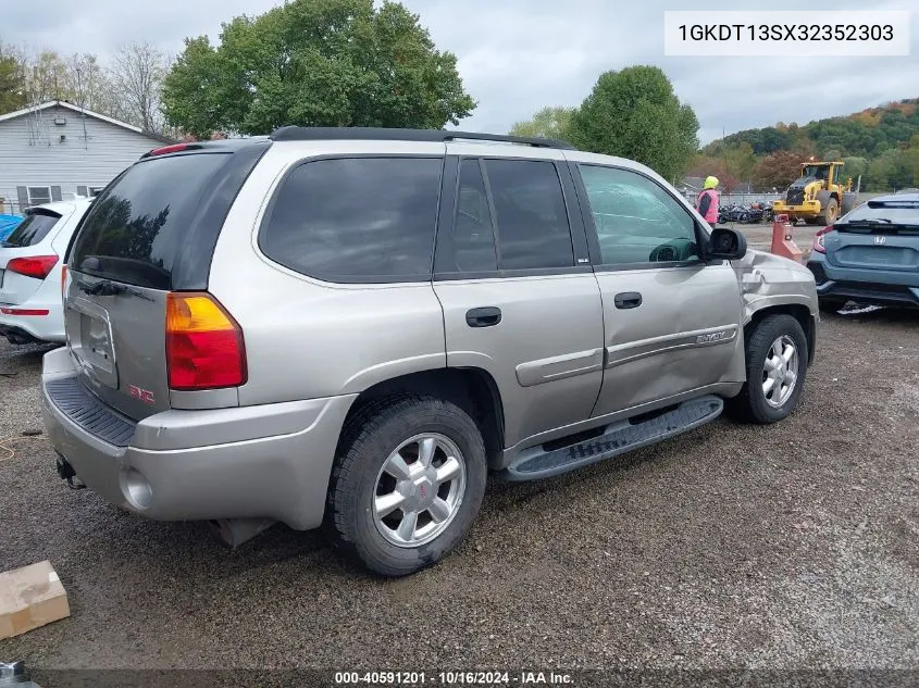 2003 GMC Envoy Sle VIN: 1GKDT13SX32352303 Lot: 40591201