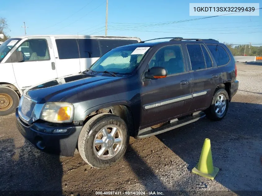 1GKDT13SX32299439 2003 GMC Envoy Slt