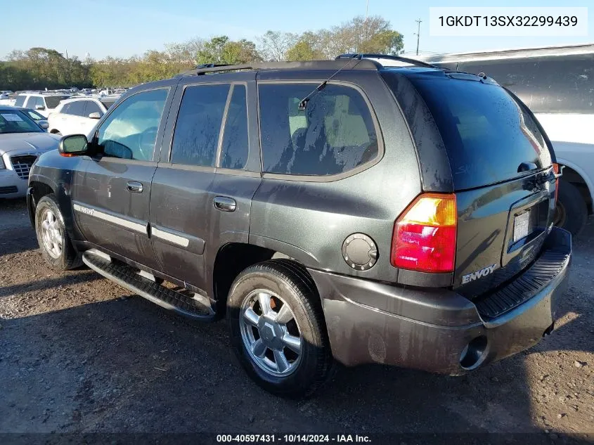 2003 GMC Envoy Slt VIN: 1GKDT13SX32299439 Lot: 40597431