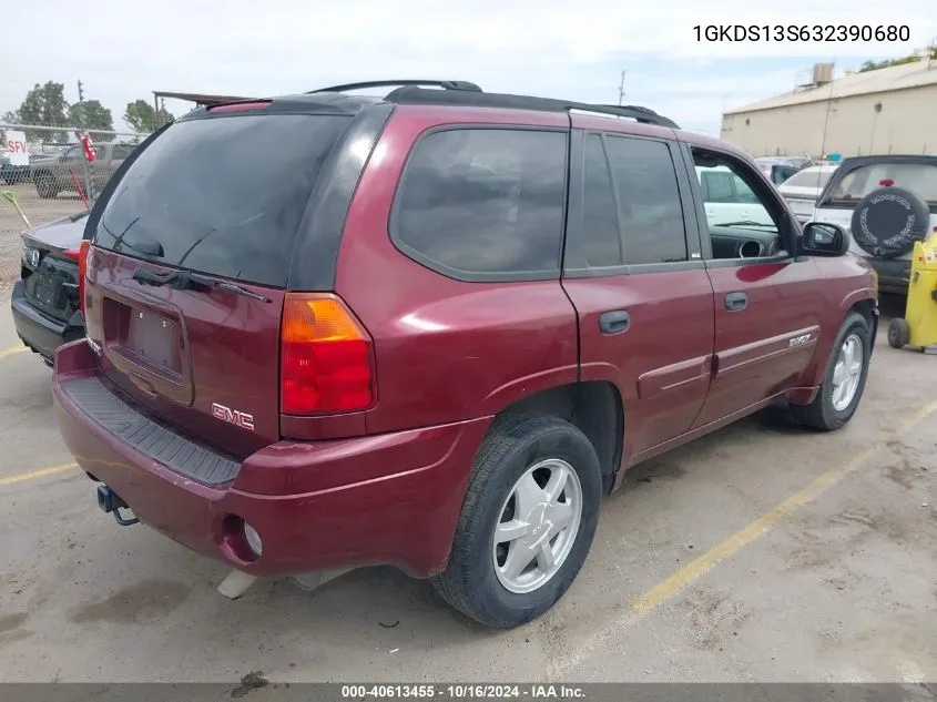 2003 GMC Envoy Sle VIN: 1GKDS13S632390680 Lot: 40613455