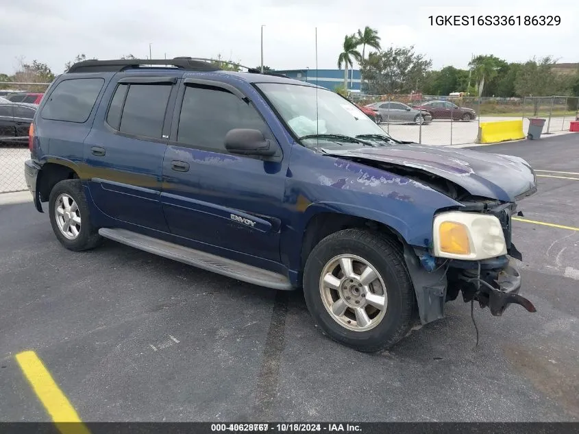 2003 GMC Envoy Xl Sle VIN: 1GKES16S336186329 Lot: 40628767