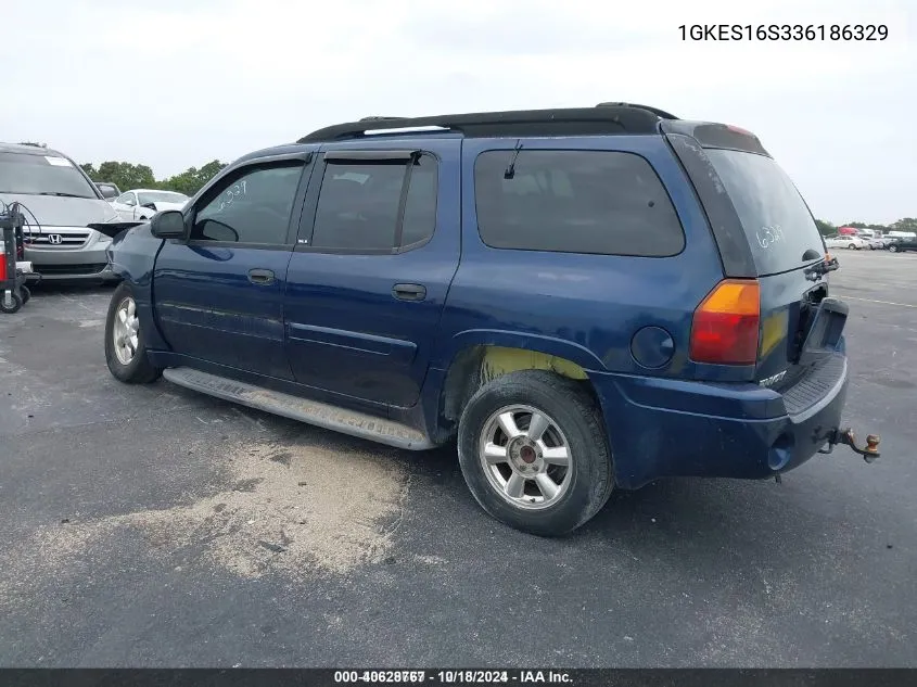 2003 GMC Envoy Xl Sle VIN: 1GKES16S336186329 Lot: 40628767