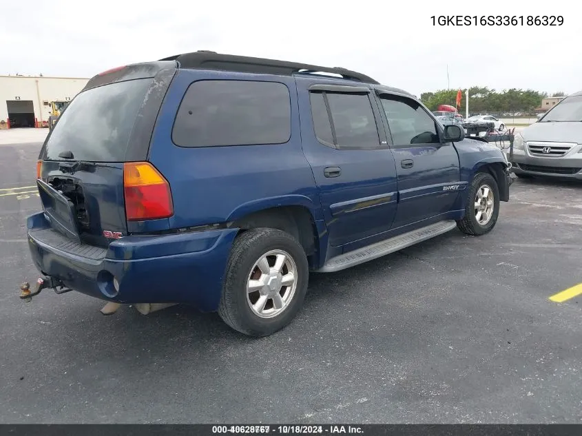 2003 GMC Envoy Xl Sle VIN: 1GKES16S336186329 Lot: 40628767