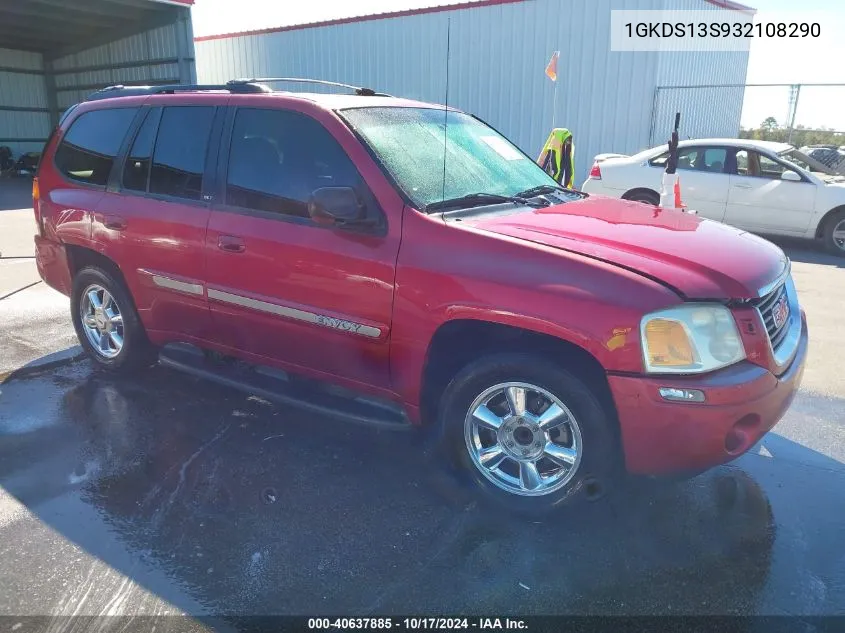 2003 GMC Envoy Slt VIN: 1GKDS13S932108290 Lot: 40637885