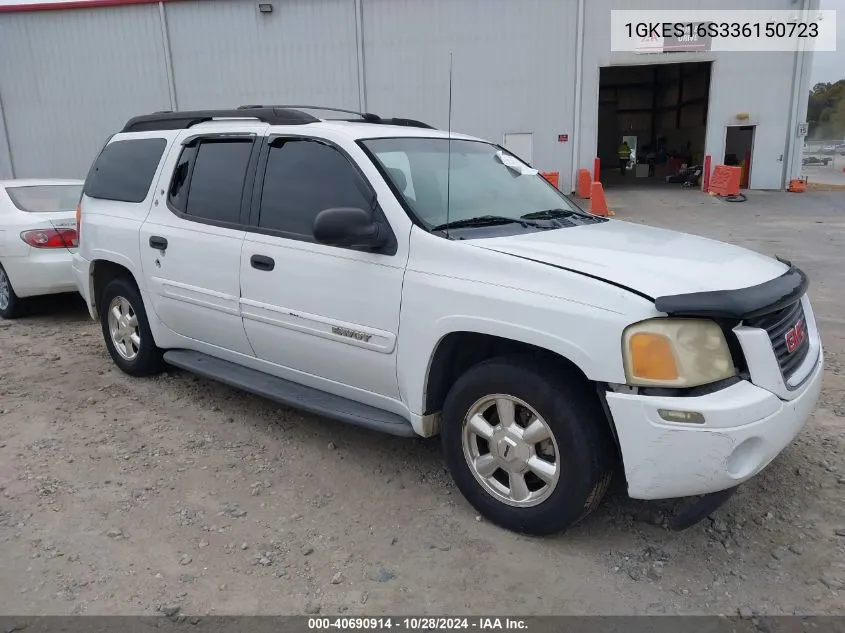 2003 GMC Envoy Xl Sle VIN: 1GKES16S336150723 Lot: 40690914