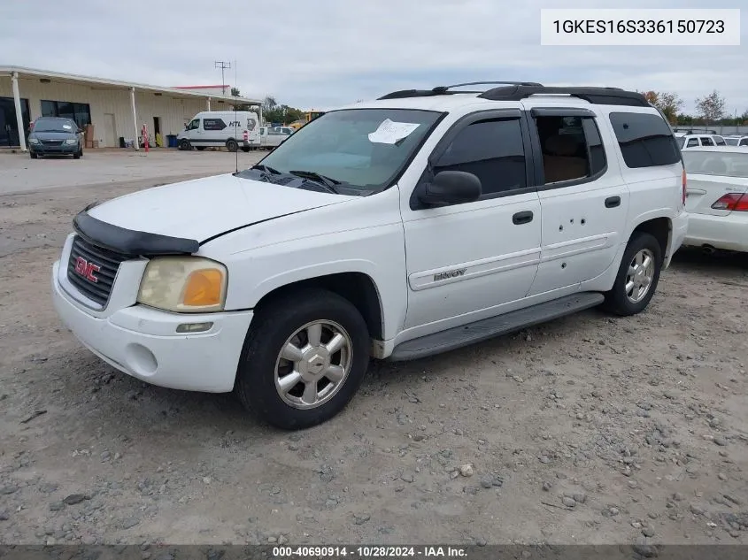 2003 GMC Envoy Xl Sle VIN: 1GKES16S336150723 Lot: 40690914