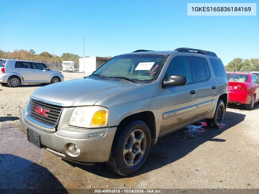 2003 GMC Envoy Xl Sle VIN: 1GKES16S836184169 Lot: 40693918