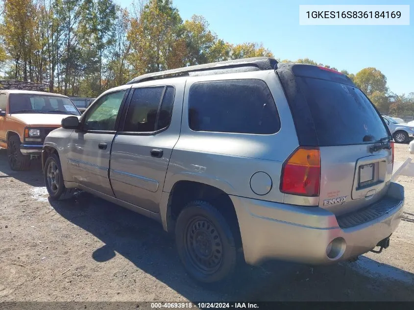 2003 GMC Envoy Xl Sle VIN: 1GKES16S836184169 Lot: 40693918