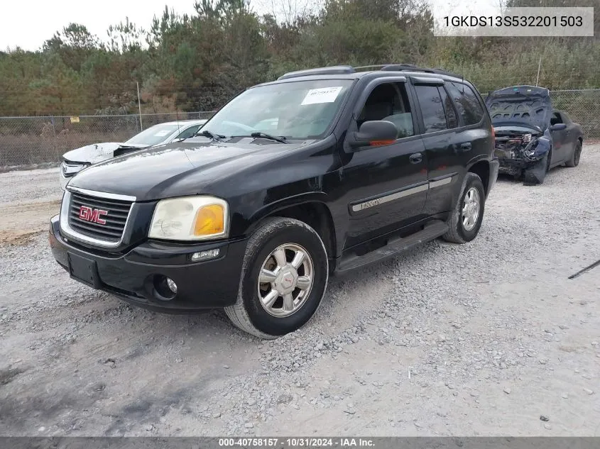 2003 GMC Envoy Slt VIN: 1GKDS13S532201503 Lot: 40758157