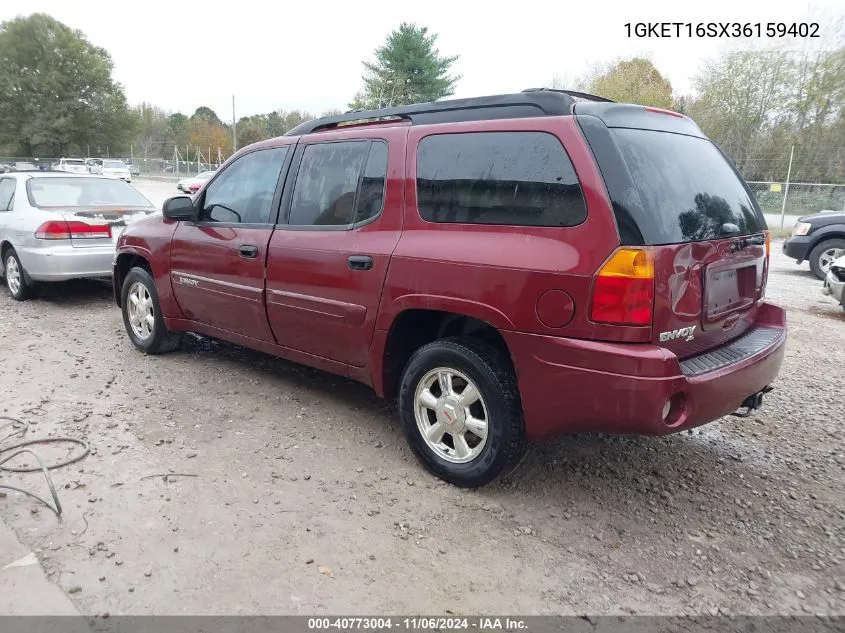 2003 GMC Envoy Xl Sle VIN: 1GKET16SX36159402 Lot: 40773004