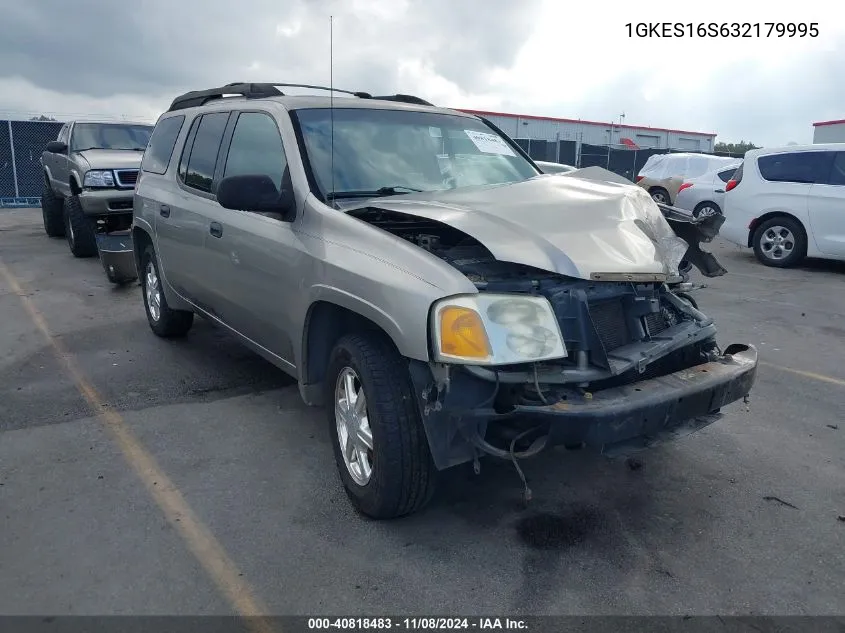 2003 GMC Envoy Xl Sle VIN: 1GKES16S632179995 Lot: 40818483