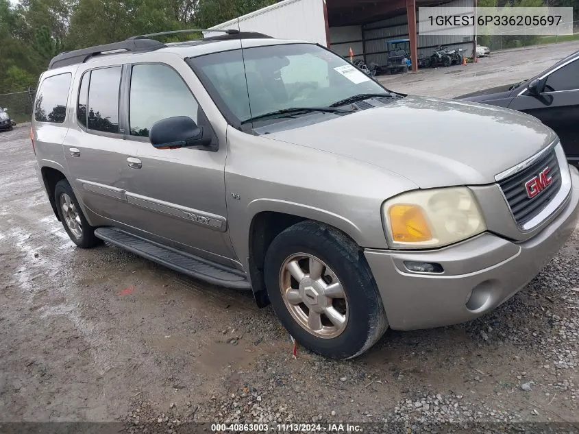 2003 GMC Envoy Xl Slt VIN: 1GKES16P336205697 Lot: 40863003