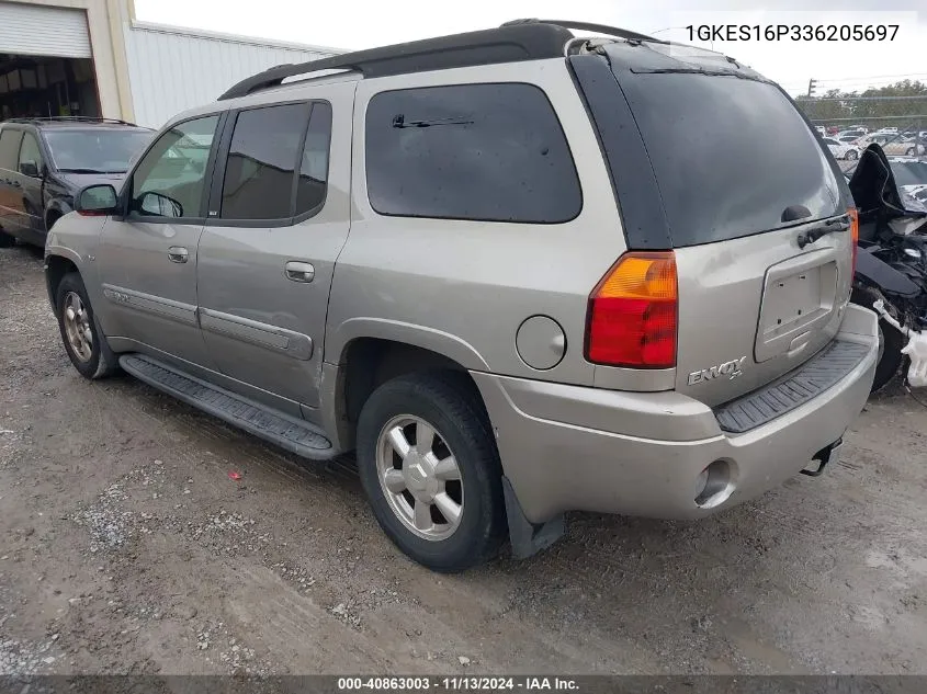 2003 GMC Envoy Xl Slt VIN: 1GKES16P336205697 Lot: 40863003