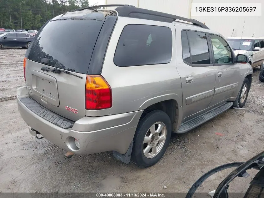 2003 GMC Envoy Xl Slt VIN: 1GKES16P336205697 Lot: 40863003