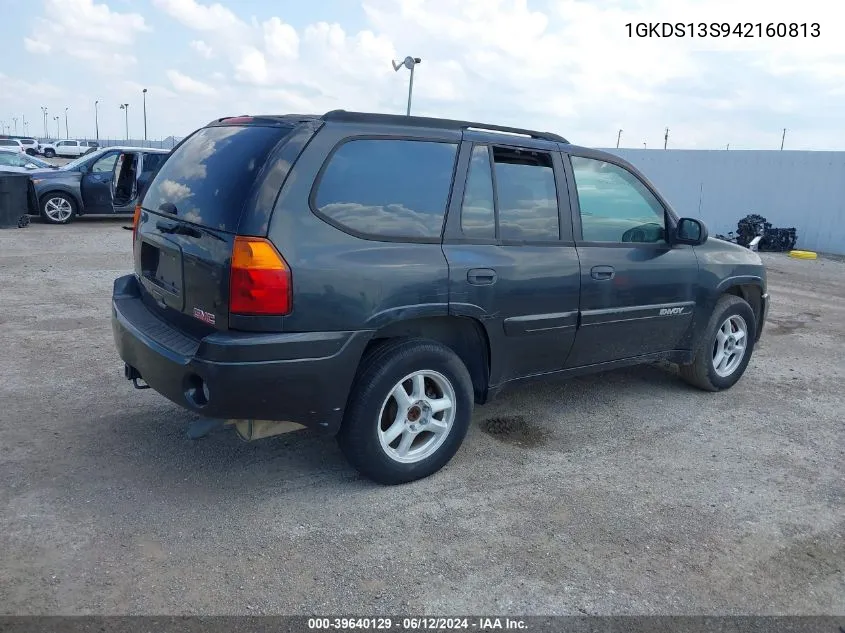 2004 GMC Envoy Sle VIN: 1GKDS13S942160813 Lot: 39640129