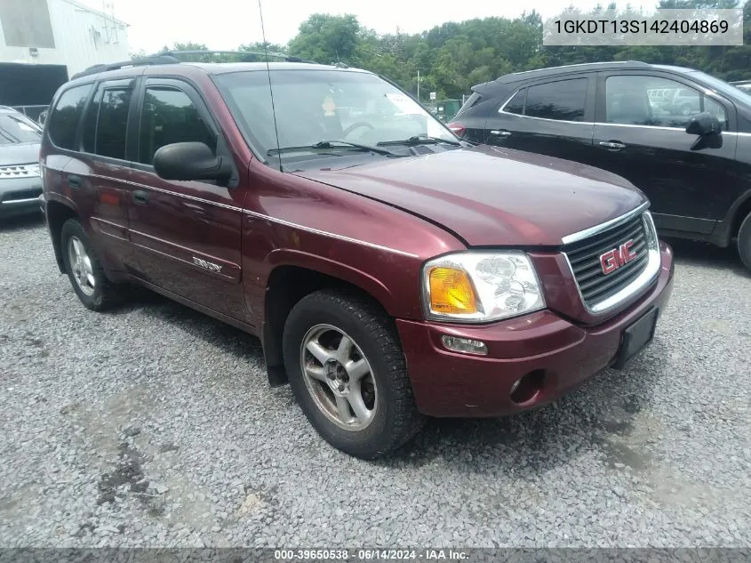 2004 GMC Envoy Sle VIN: 1GKDT13S142404869 Lot: 39650538