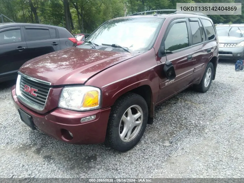 2004 GMC Envoy Sle VIN: 1GKDT13S142404869 Lot: 39650538