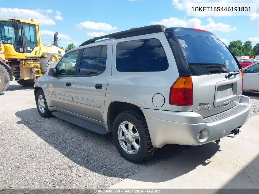 2004 GMC Envoy Xl Sle VIN: 1GKET16S446191831 Lot: 39686559