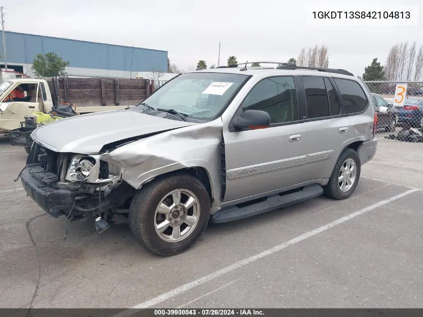 2004 GMC Envoy Slt VIN: 1GKDT13S842104813 Lot: 39930043