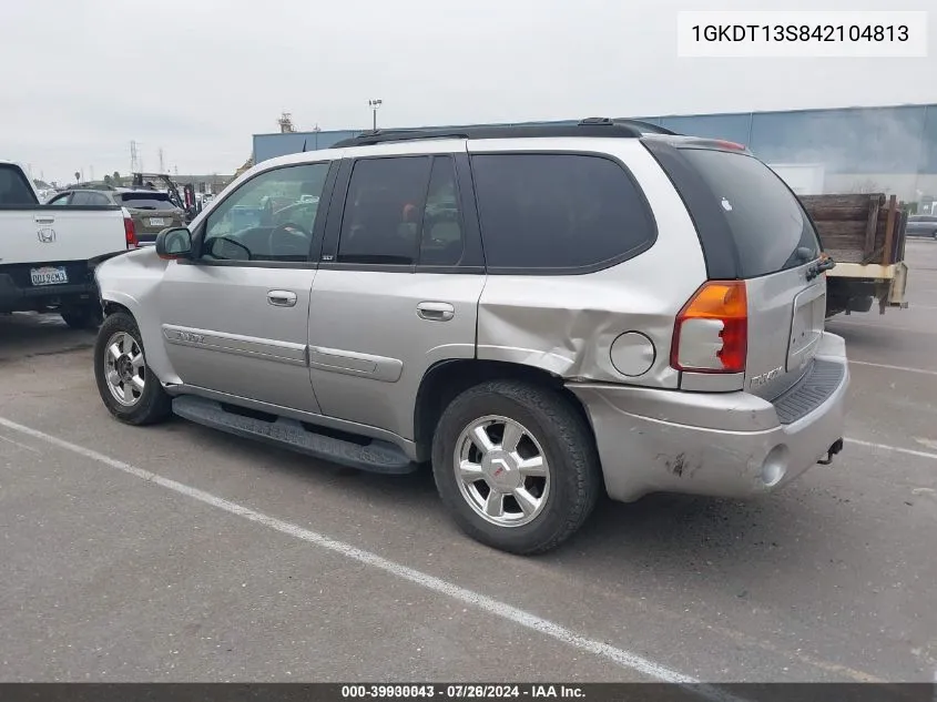 2004 GMC Envoy Slt VIN: 1GKDT13S842104813 Lot: 39930043