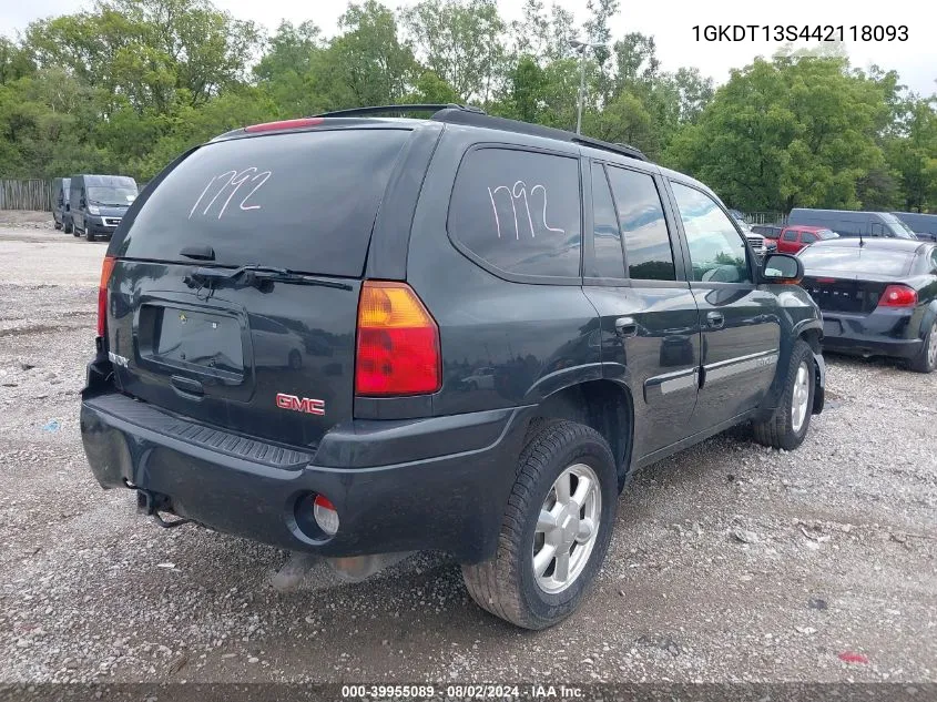 2004 GMC Envoy Slt VIN: 1GKDT13S442118093 Lot: 39955089