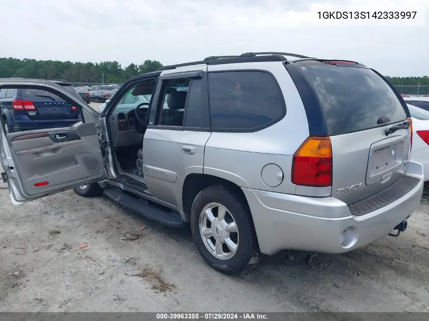 2004 GMC Envoy VIN: 1GKDS13S142333997 Lot: 39963355