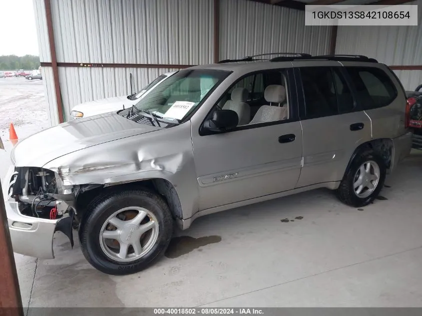 2004 GMC Envoy Sle VIN: 1GKDS13S842108654 Lot: 40018502