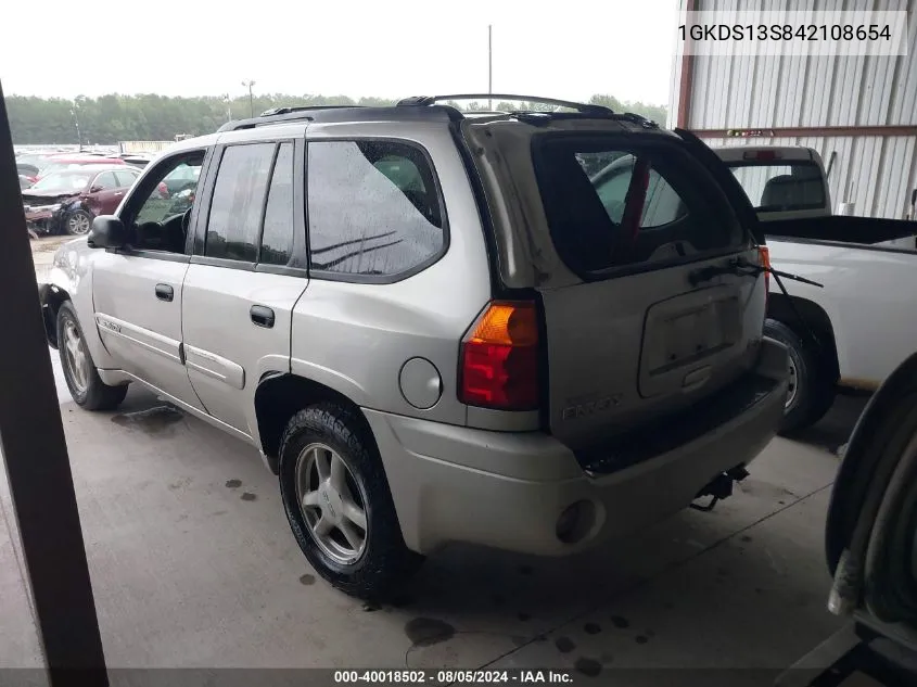 2004 GMC Envoy Sle VIN: 1GKDS13S842108654 Lot: 40018502