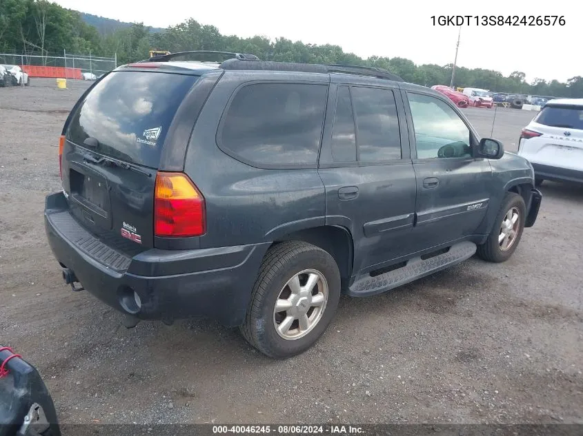 2004 GMC Envoy Sle VIN: 1GKDT13S842426576 Lot: 40046245