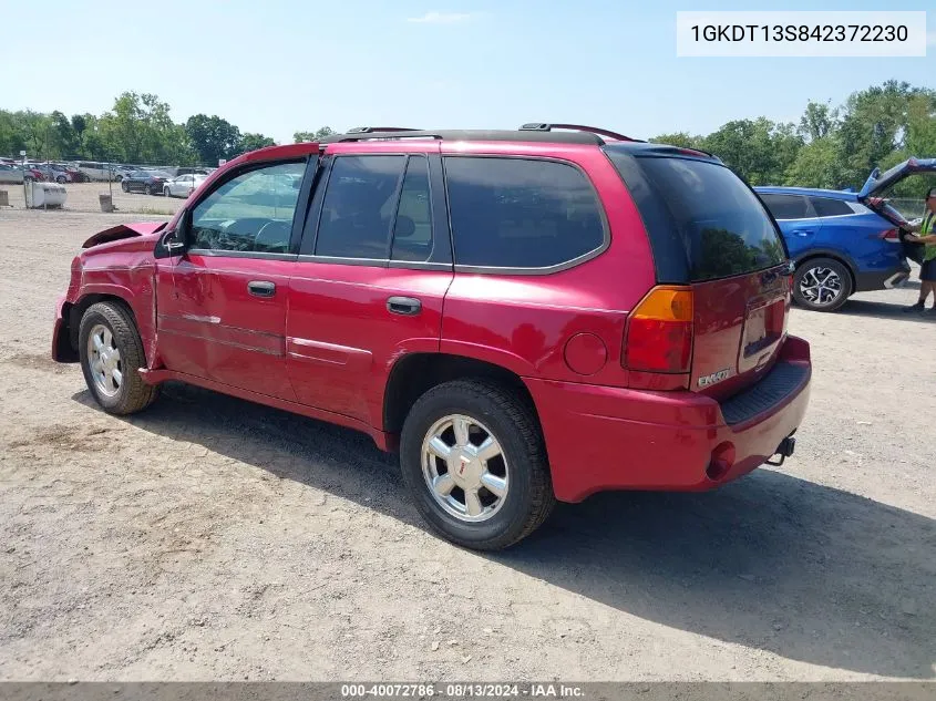 2004 GMC Envoy Sle VIN: 1GKDT13S842372230 Lot: 40072786