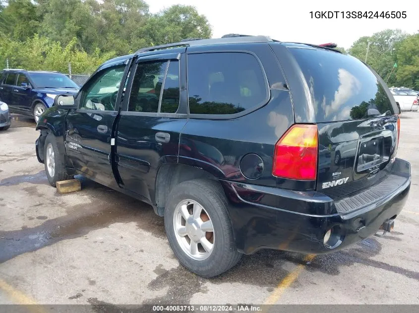 2004 GMC Envoy Sle VIN: 1GKDT13S842446505 Lot: 40083713