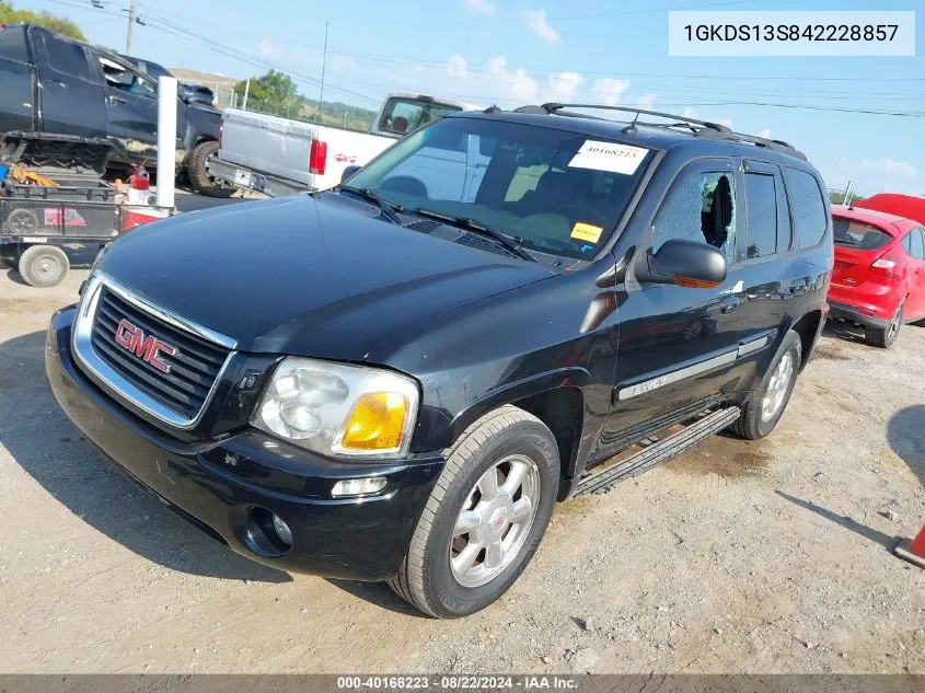 2004 GMC Envoy Slt VIN: 1GKDS13S842228857 Lot: 40168223