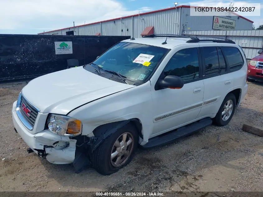 2004 GMC Envoy Slt VIN: 1GKDT13S442242087 Lot: 40195651