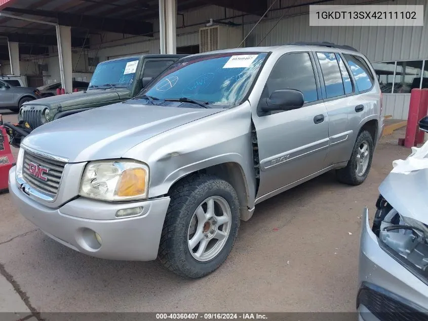 2004 GMC Envoy Sle VIN: 1GKDT13SX42111102 Lot: 40360407