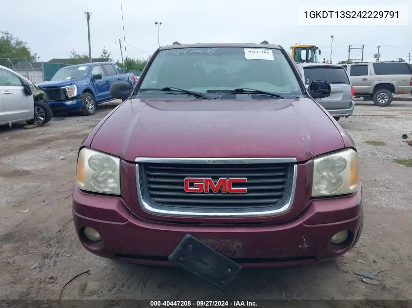 2004 GMC Envoy Sle VIN: 1GKDT13S242229791 Lot: 40447208