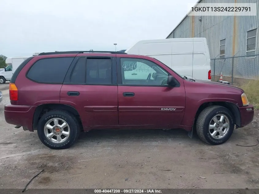 2004 GMC Envoy Sle VIN: 1GKDT13S242229791 Lot: 40447208