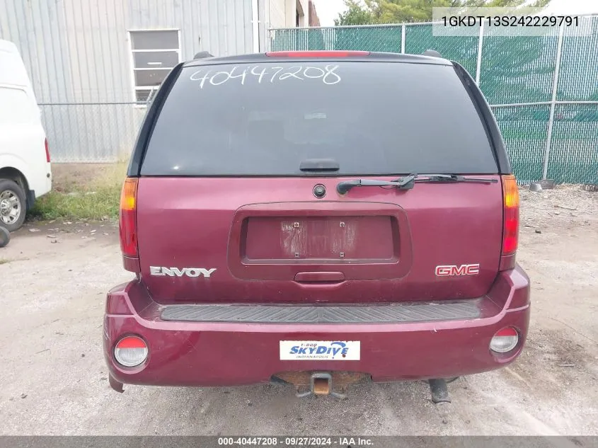 2004 GMC Envoy Sle VIN: 1GKDT13S242229791 Lot: 40447208