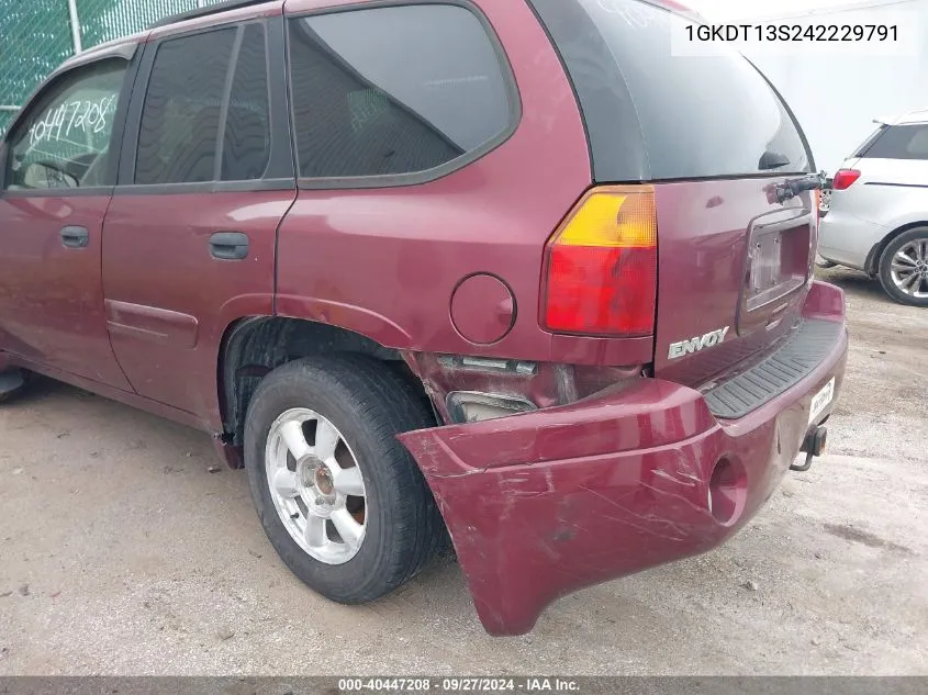 2004 GMC Envoy Sle VIN: 1GKDT13S242229791 Lot: 40447208