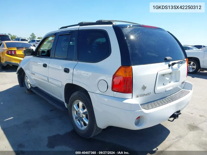 2004 GMC Envoy Sle VIN: 1GKDS13SX42250312 Lot: 40457365