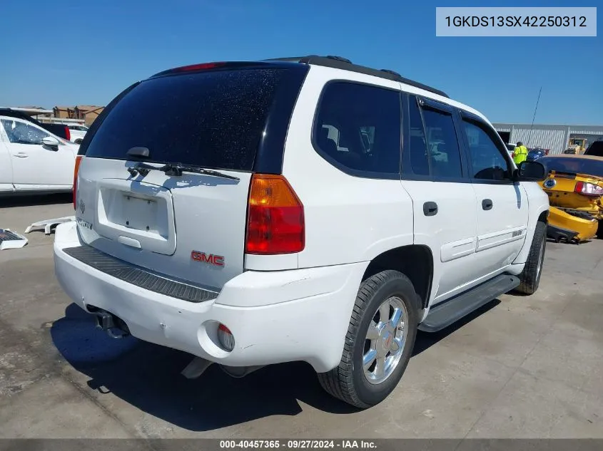 2004 GMC Envoy Sle VIN: 1GKDS13SX42250312 Lot: 40457365