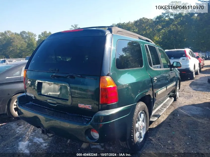 2004 GMC Envoy Xl Slt VIN: 1GKES16P046110970 Lot: 40492245