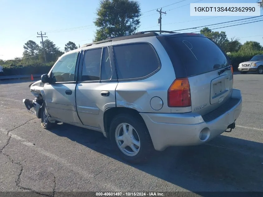 2004 GMC Envoy Sle VIN: 1GKDT13S442362990 Lot: 40601497