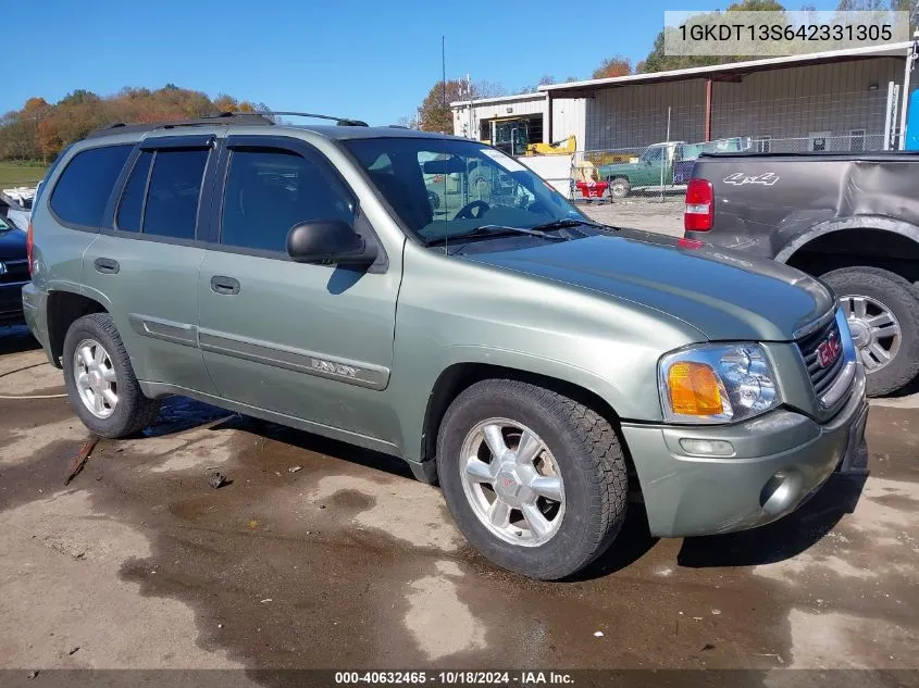 2004 GMC Envoy Sle VIN: 1GKDT13S642331305 Lot: 40632465