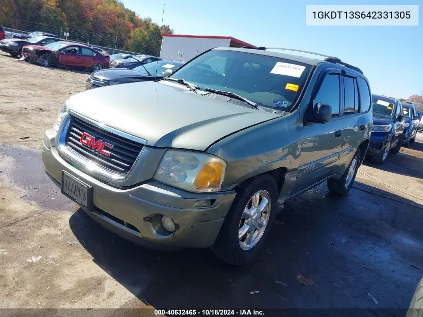 2004 GMC Envoy Sle VIN: 1GKDT13S642331305 Lot: 40632465