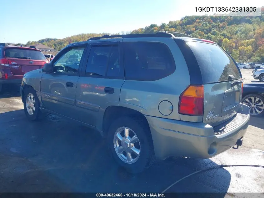 2004 GMC Envoy Sle VIN: 1GKDT13S642331305 Lot: 40632465