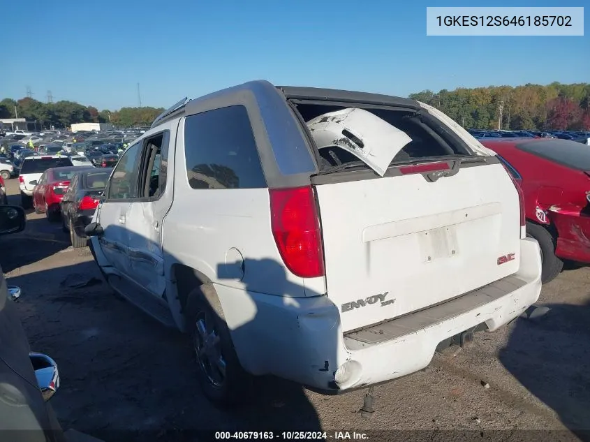 2004 GMC Envoy Xuv Slt VIN: 1GKES12S646185702 Lot: 40679163