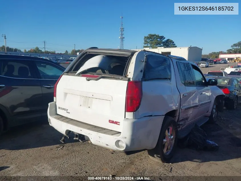 2004 GMC Envoy Xuv Slt VIN: 1GKES12S646185702 Lot: 40679163