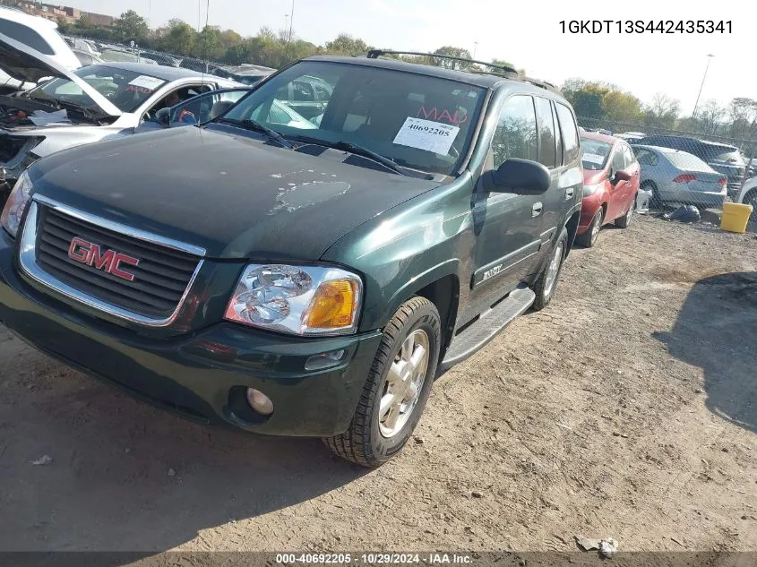 2004 GMC Envoy Sle VIN: 1GKDT13S442435341 Lot: 40692205