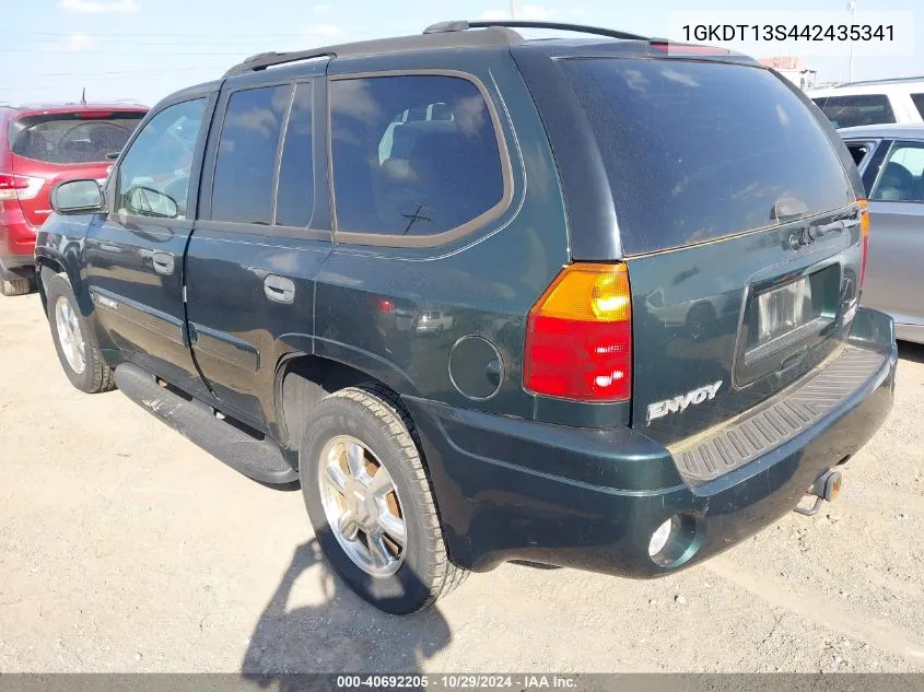 2004 GMC Envoy Sle VIN: 1GKDT13S442435341 Lot: 40692205